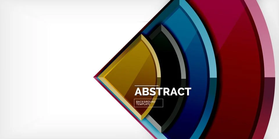 Triangle circles background. Vector Illustration For Wallpaper, Banner Illustrazione stock