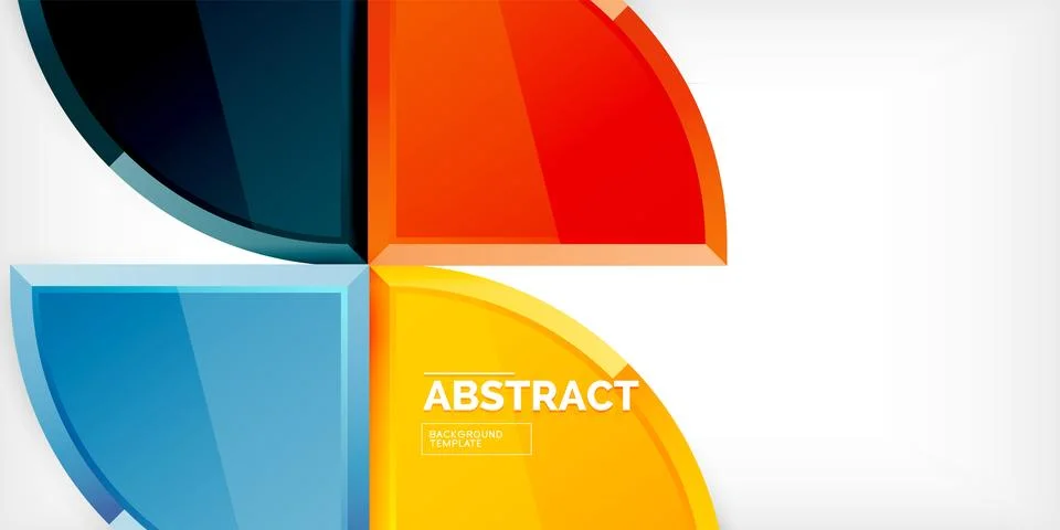 Triangle circles background. Vector Illustration For Wallpaper, Banner 库存插图