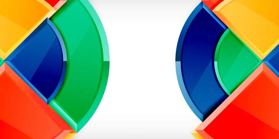 Triangle circles background. Vector Illustration For Wallpaper, Banner Illustrazione stock