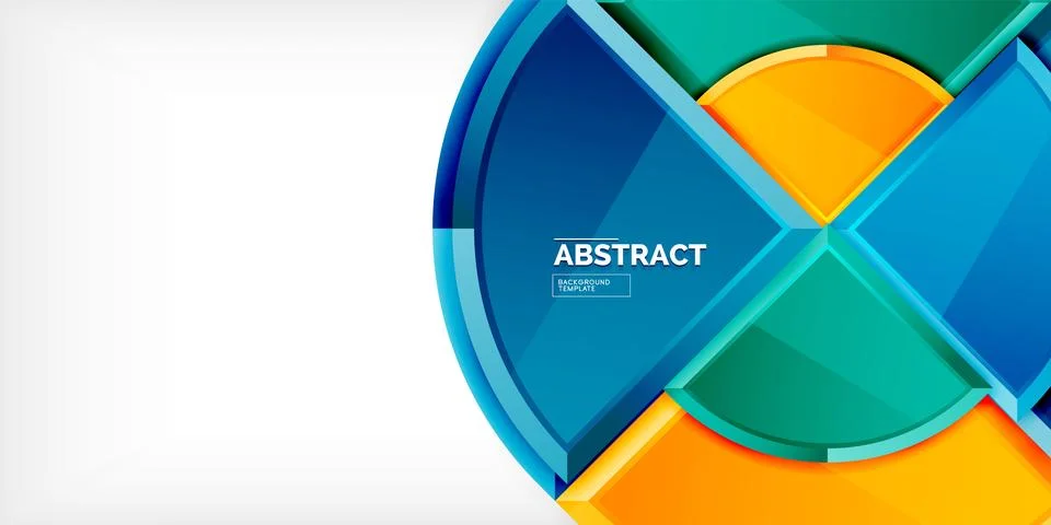 Triangle circles background. Vector Illustration For Wallpaper, Banner Illustrazione stock