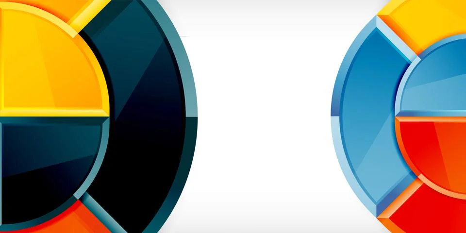 Triangle circles background. Vector Illustration For Wallpaper, Banner イラスト素材