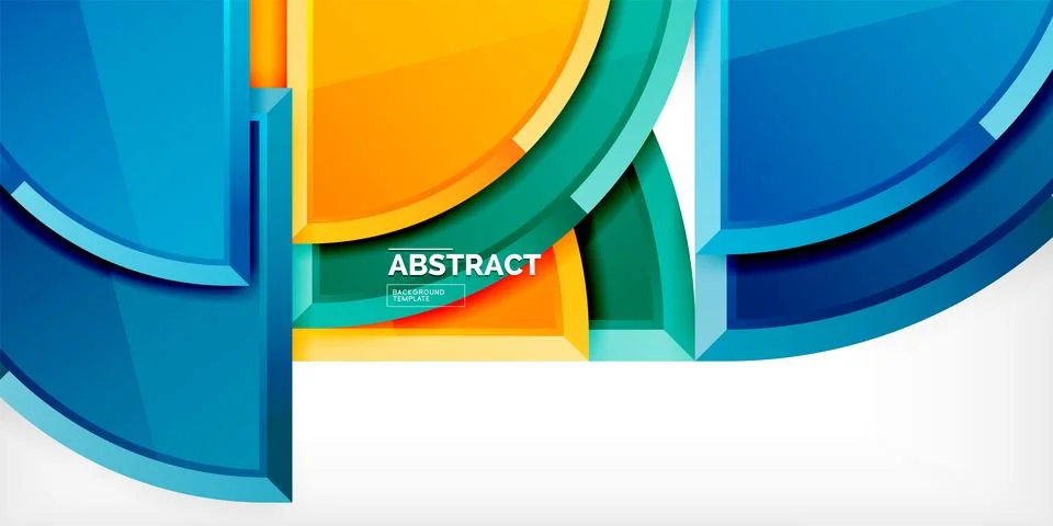Triangle circles background. Vector Illustration For Wallpaper, Banner Illustrazione stock