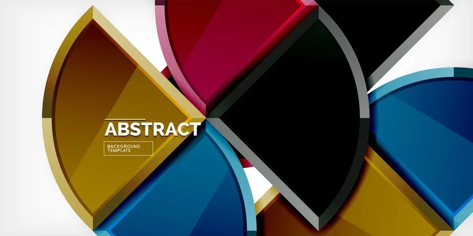 Triangle circles background. Vector Illustration For Wallpaper, Banner Illustrazione stock