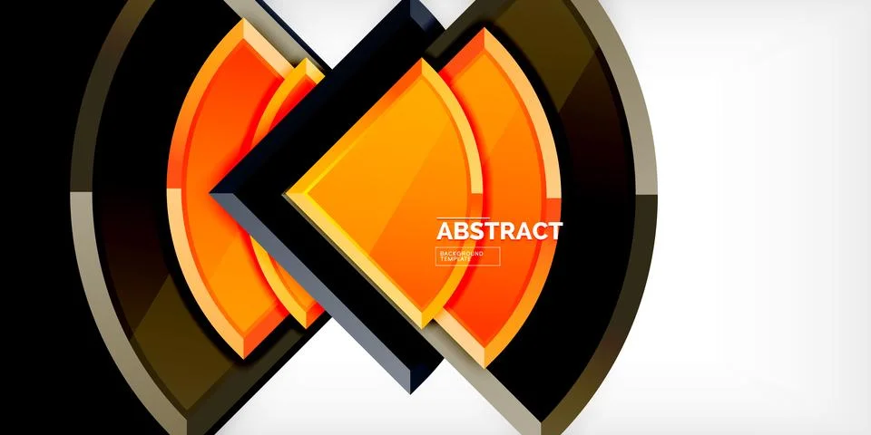Triangle circles background. Vector Illustration For Wallpaper, Banner 스톡 일러스트