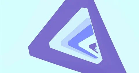 Triangle Color Tunnel Video stock 129881204