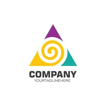 Triangle color vortex  icon  vector illustration design 스톡 일러스트