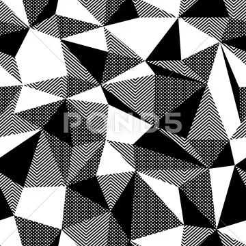 Triangle Colorful Pattern, Seamless