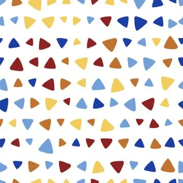 Triangle colorful seamless pattern Illustrazione stock