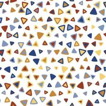 Triangle colorful seamless pattern Stock Illustration