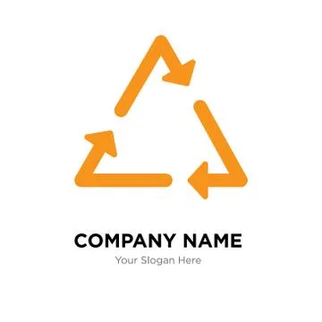 Triangle company logo design template Illustrazione stock