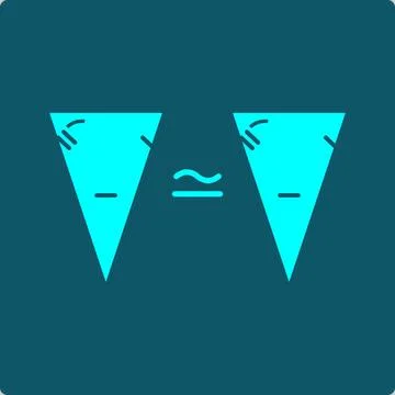 Triangle Congruence - Geometric Equality Symbol Illustration