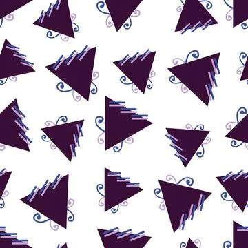 Triangle curl Stock Illustration