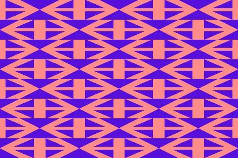 Triangle Design Blue Geometric Pattern Background イラスト素材