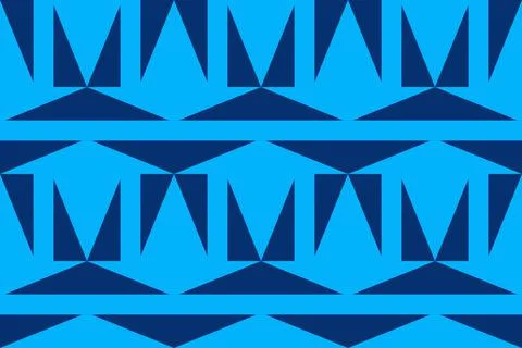 Triangle Design Blue Geometric Pattern Background Ilustração Stock