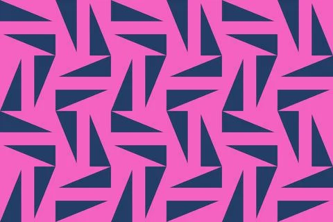 Triangle Design Blue Geometric Pattern Background Stock Illustration