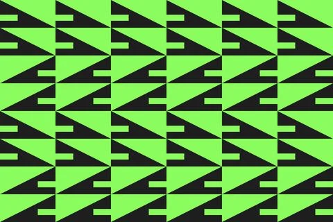 Triangle Design Green Geometric Pattern Background Stock Illustration
