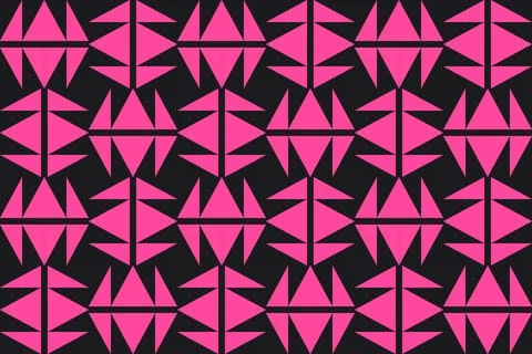 Triangle Design Red Geometric Pattern Background Stock Illustration