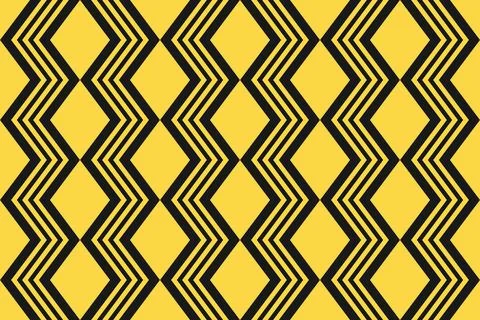 Triangle Design Yellow Geometric Pattern Background Stock Illustration