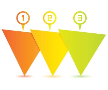 Triangle diagram Stock Illustration