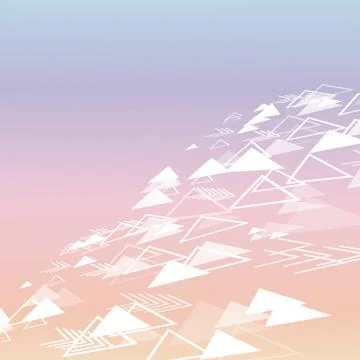 Triangle digital technology futuristic speed play button geometric background Stock Illustration