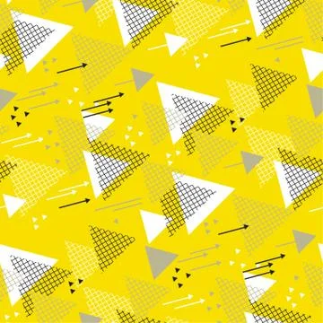 Triangle direction geometric seamless pattern Stock Illustration