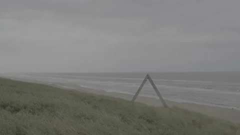 Triangle in the Dune - LOG Stock Footage 161014606