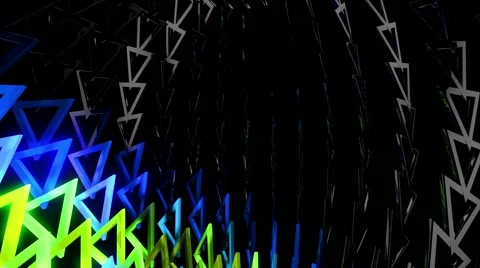 Triangle Dynamo Loop 6 Stock Footage 59161569