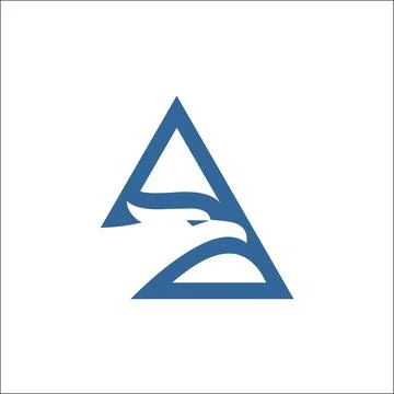 Triangle Eagle Line,head eagle vector logo design illustration template Stock Illustration