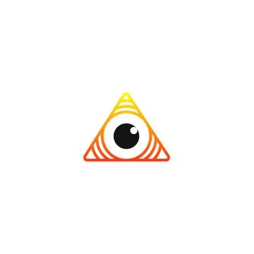 Triangle eye Stock Illustration