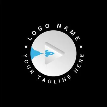 Triangle fast fly space tech rocket comet to galaxy project mission explore Stock Illustration