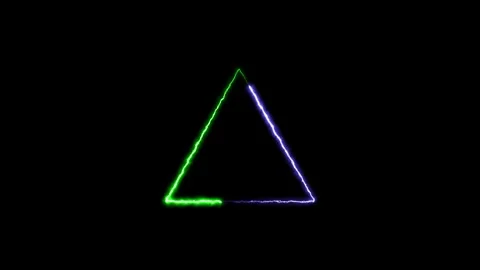 Triangle fire frame isolated on black Beautiful images for your designs! Stock Footage 298482588