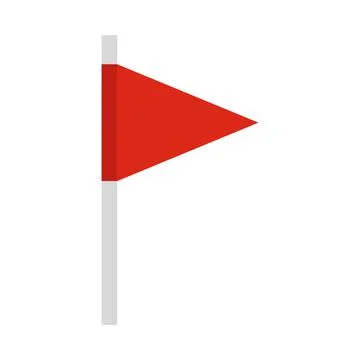 Triangle flag clip art vector illustration Stock Illustration