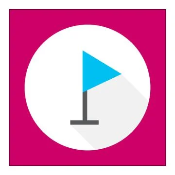 Triangle flag icon Stock-Illustration