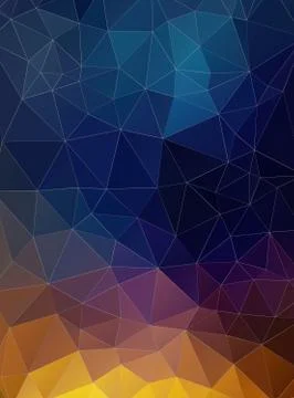 Triangle flat geometric colorful background Stock Illustration