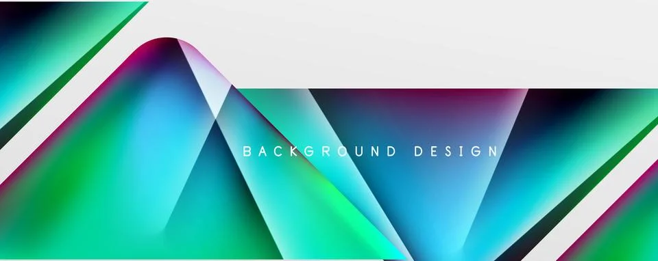 Triangle fluid color gradient abstract background. Vector Illustration For 스톡 일러스트