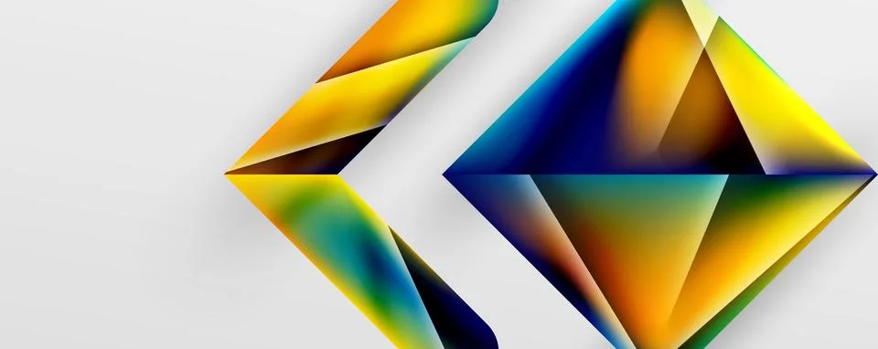 Triangle fluid color gradient abstract background. Vector Illustration For Stockillustratie