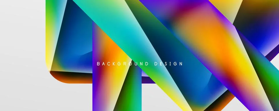 Triangle fluid color gradient abstract background. Vector Illustration For Illustrazione stock