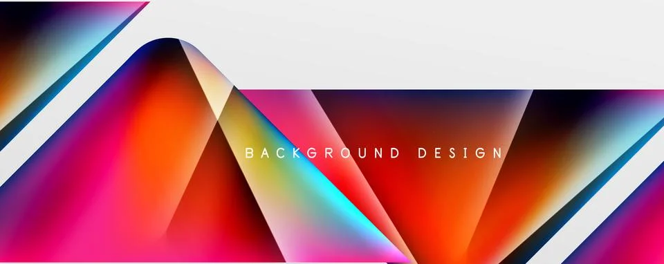 Triangle fluid color gradient abstract background. Vector Illustration For 스톡 일러스트