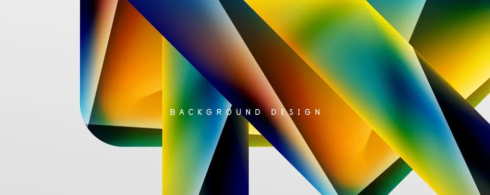 Triangle fluid color gradient abstract background. Vector Illustration For Stock Illustration