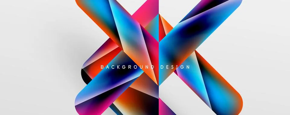 Triangle fluid color gradient abstract background. Vector Illustration For Stock Illustration