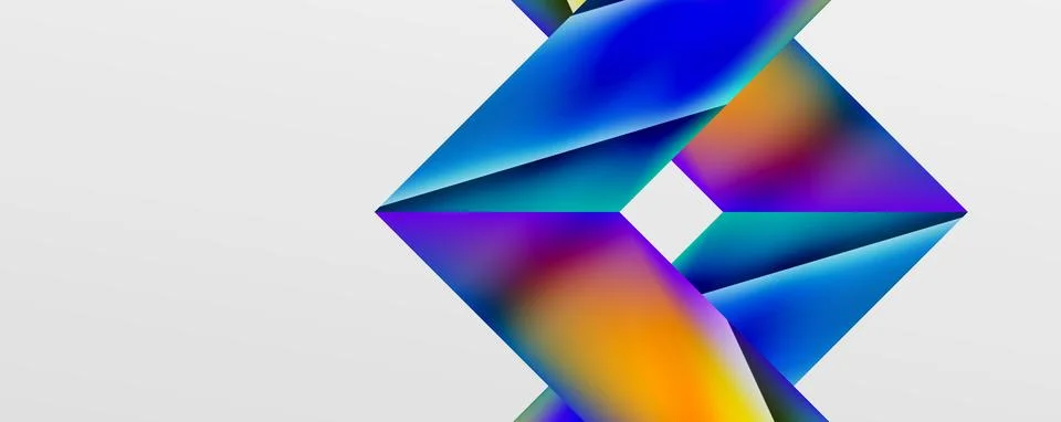 Triangle fluid color gradient abstract background. Vector Illustration For Illustrazione stock