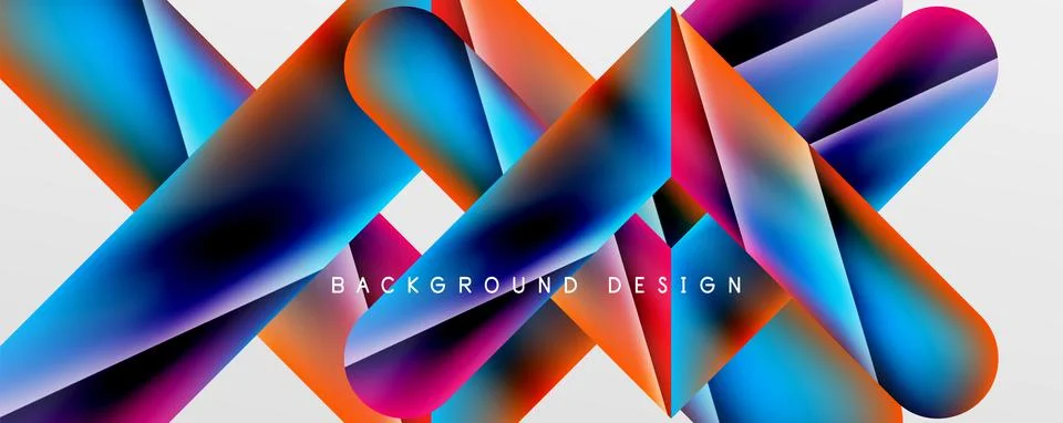 Triangle fluid color gradient abstract background. Vector Illustration For Stock Illustration