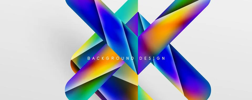 Triangle fluid color gradient abstract background. Vector Illustration For 스톡 일러스트