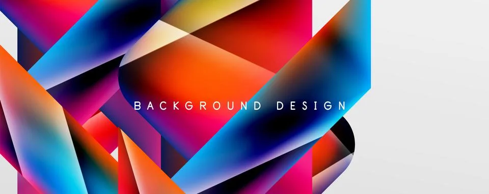 Triangle fluid color gradient abstract background. Vector Illustration For Stock Illustration