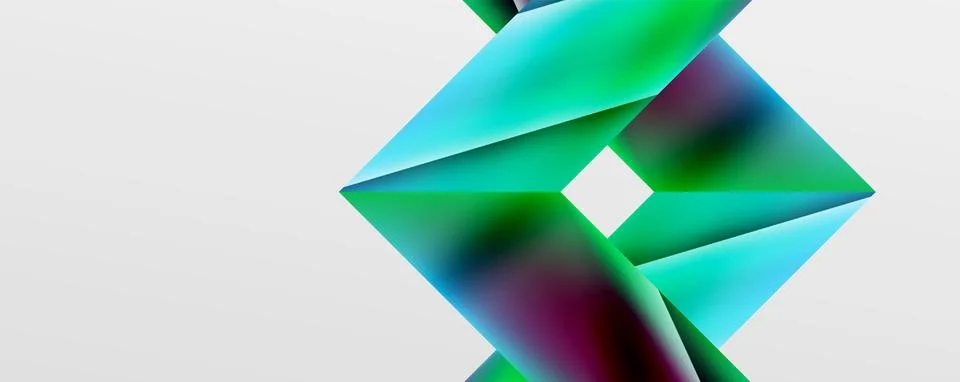 Triangle fluid color gradient abstract background. Vector Illustration For Stock Illustration