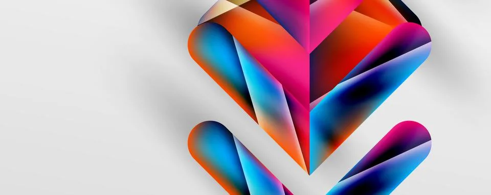 Triangle fluid color gradient abstract background. Vector Illustration For Stock Illustration
