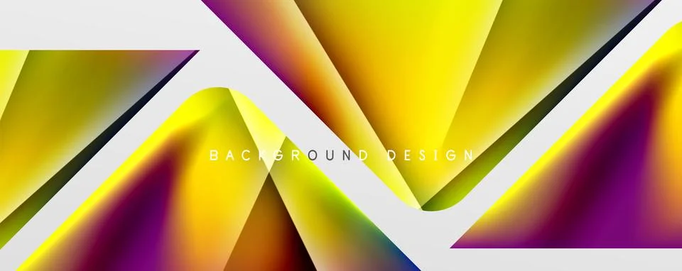 Triangle fluid color gradient abstract background. Vector Illustration For 스톡 일러스트