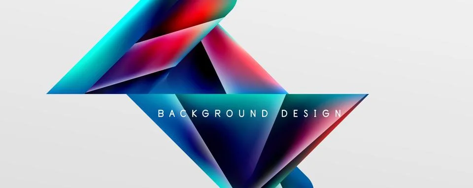 Triangle fluid color gradient abstract background. Vector Illustration For Illustrazione stock