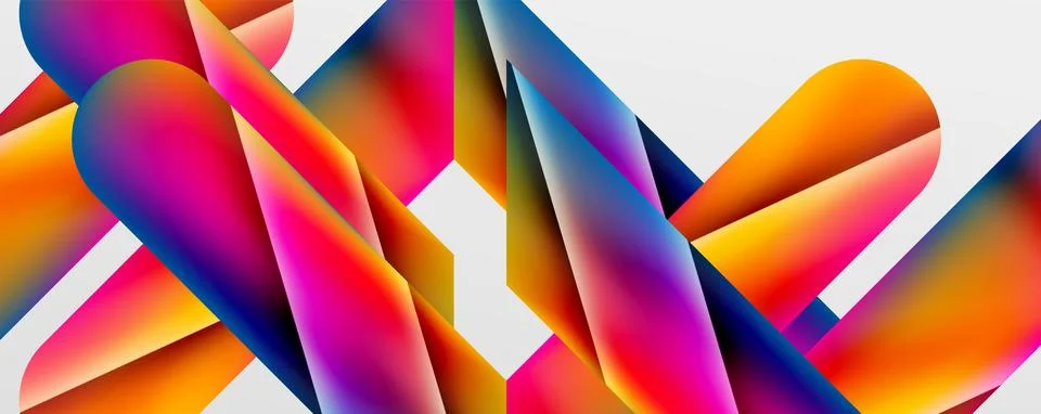 Triangle fluid color gradient abstract background. Vector Illustration For Stock Illustration