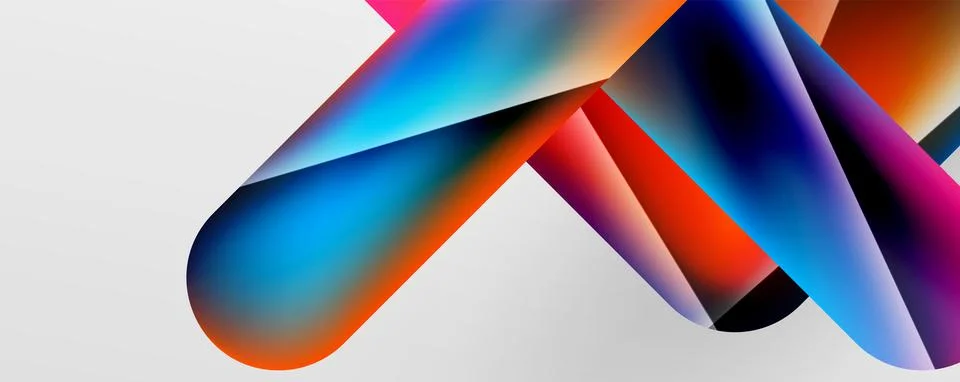 Triangle fluid color gradient abstract background. Vector Illustration For Illustrazione stock